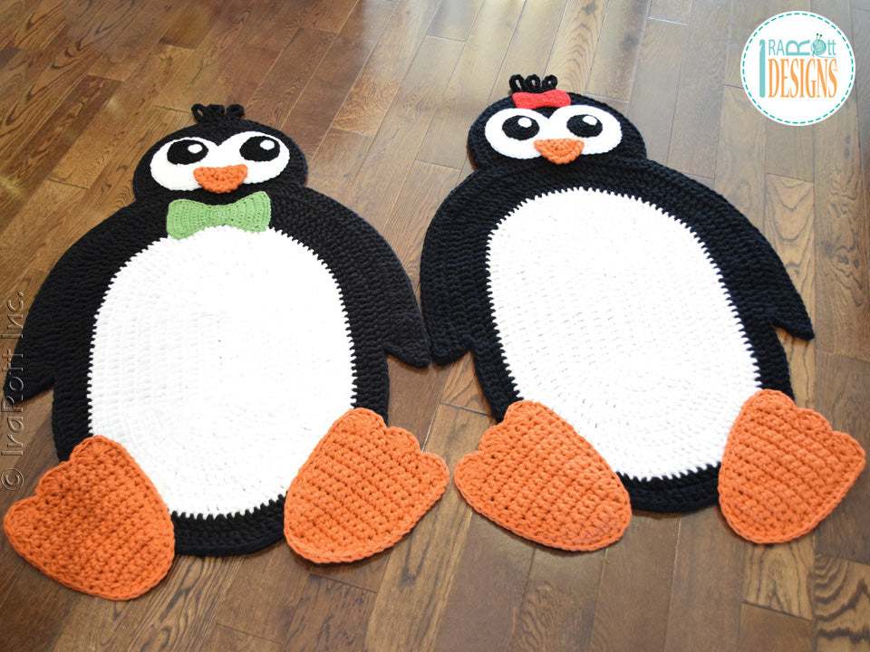 Penguin Animal Rug Crochet Pattern