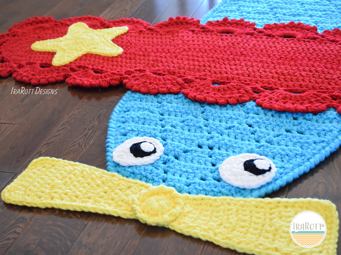 Peter The Airplane Rug Crochet Pattern