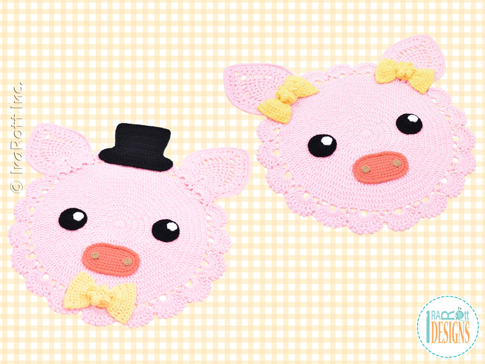 Pinky The Piggy Rug Crochet Pattern