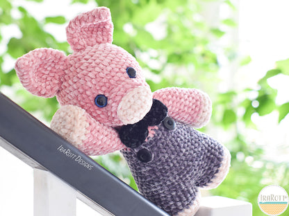 Pinky The Chubby Little Piggy Amigurumi Crochet Pattern