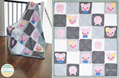 Pinky The Piggy Blanket Crochet Pattern