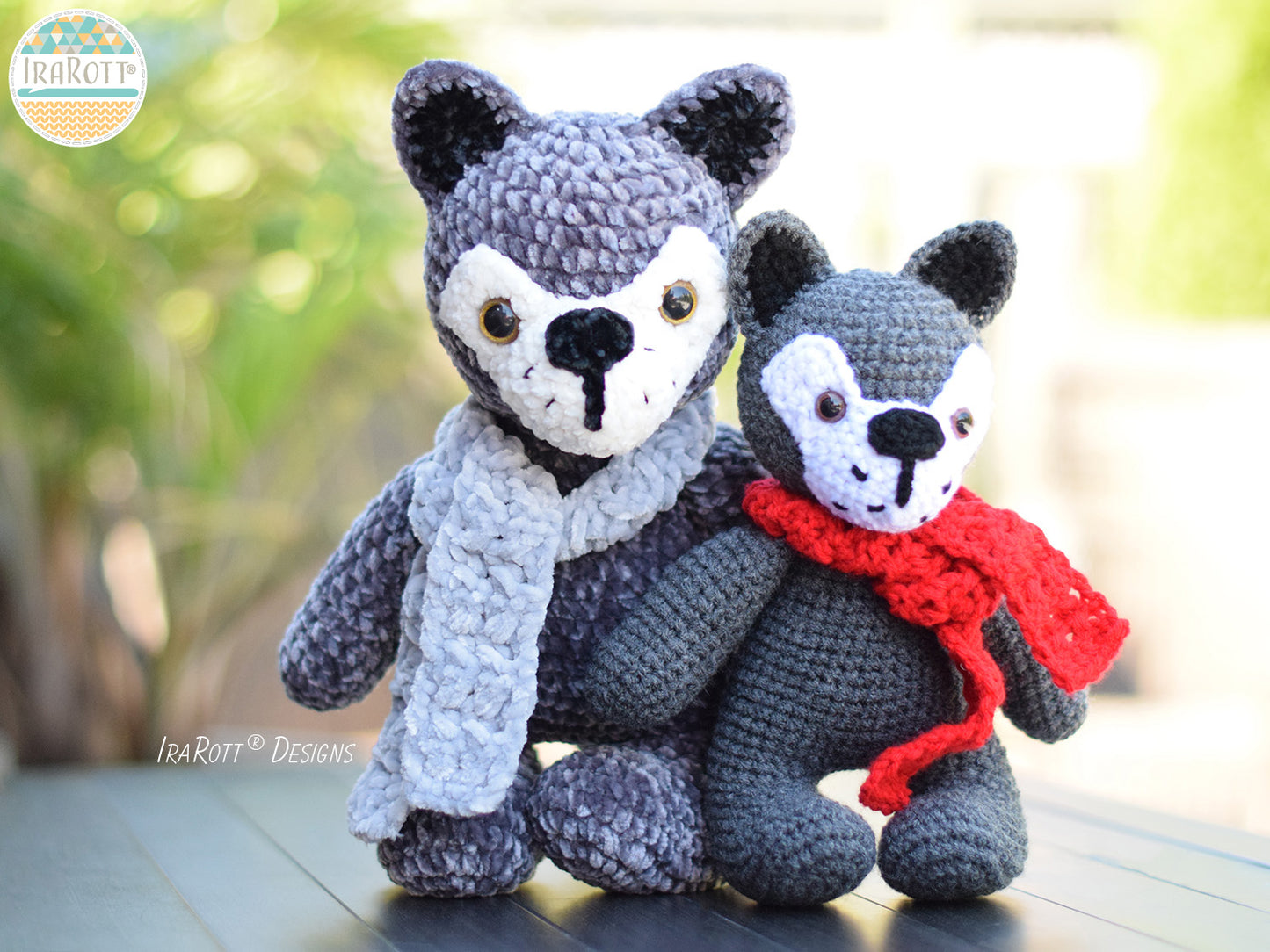 Raff and Rolf The Chubby Little Wolves Amigurumi Crochet Pattern