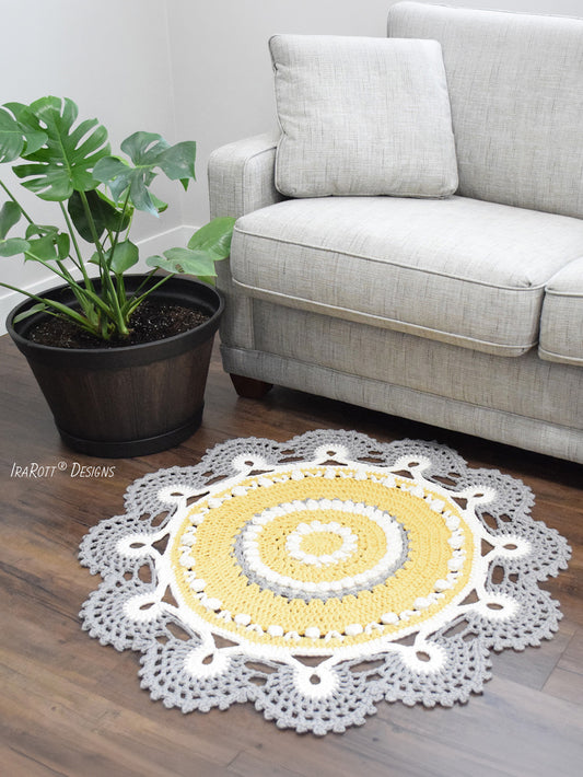 Retro Doily Rug Crochet Pattern