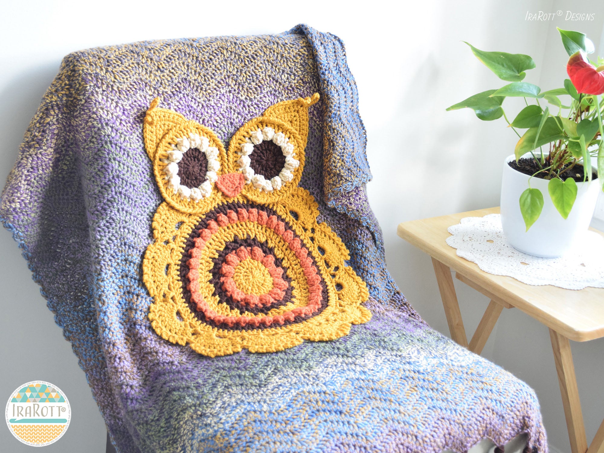 Owl Crocheted Blanket 2024