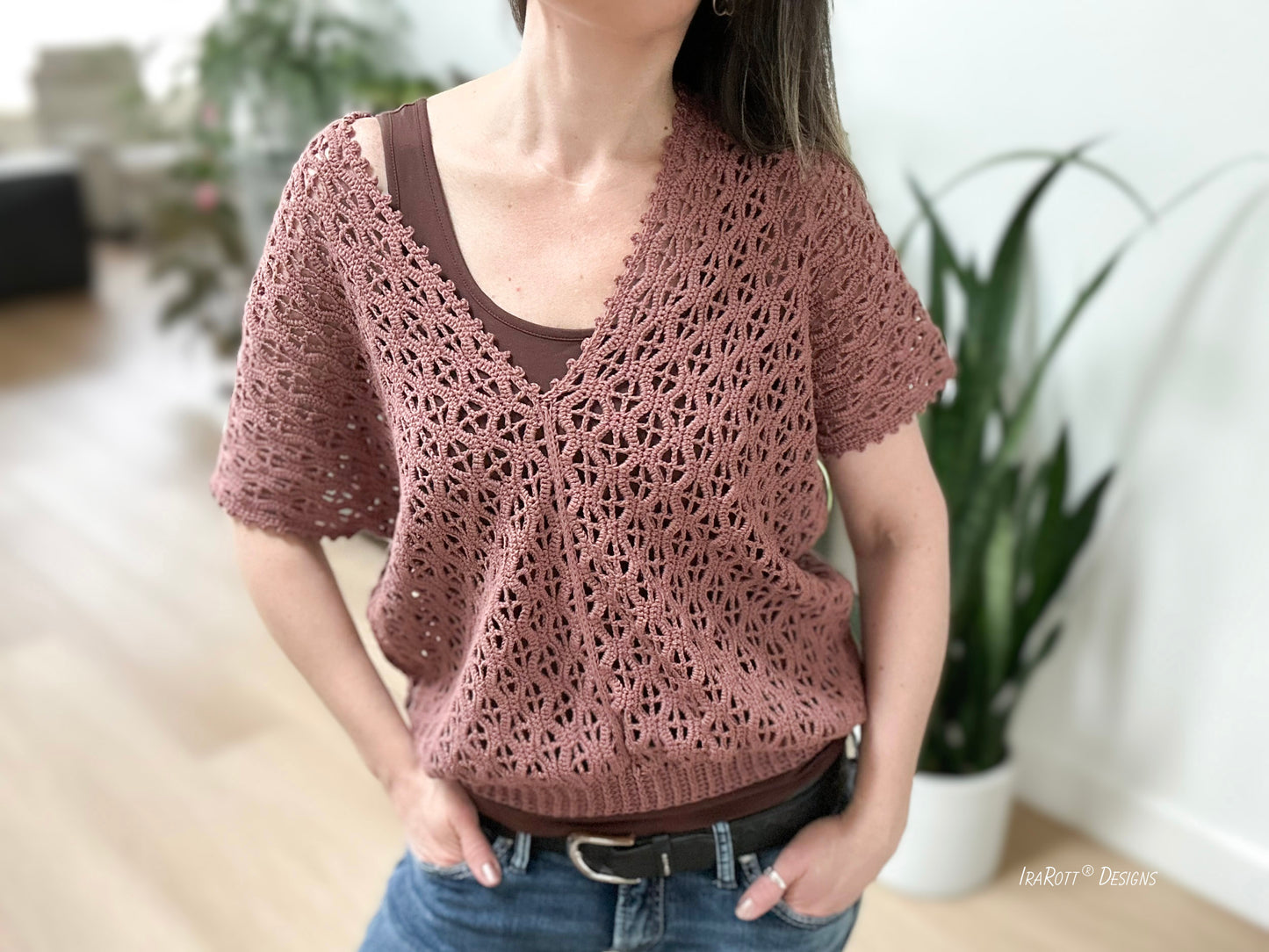 Rock Clematis Tee Crochet Pattern