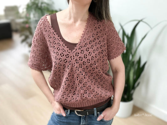 Rock Clematis Tee Crochet Pattern