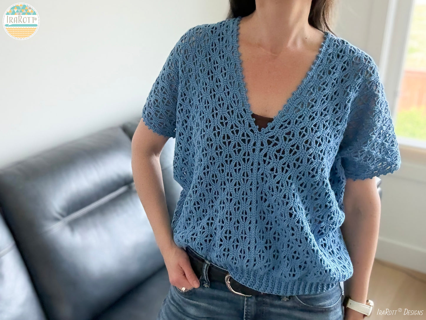 Rock Clematis Tee Crochet Pattern