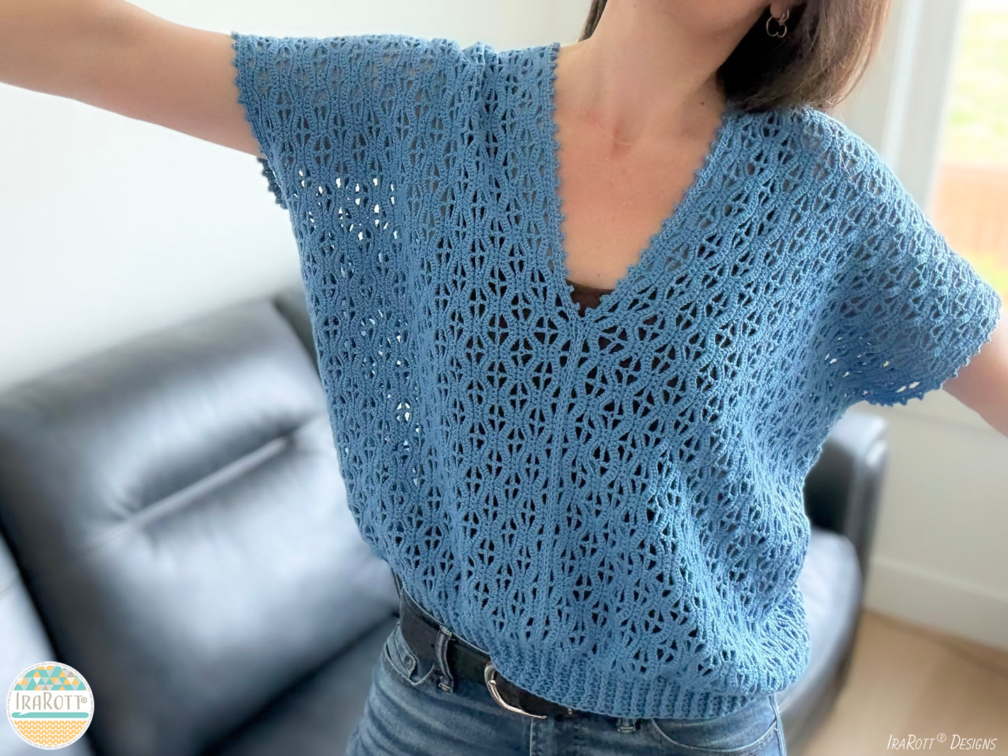 Rock Clematis Tee Crochet Pattern