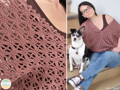 Rock Clematis Tee Crochet Pattern
