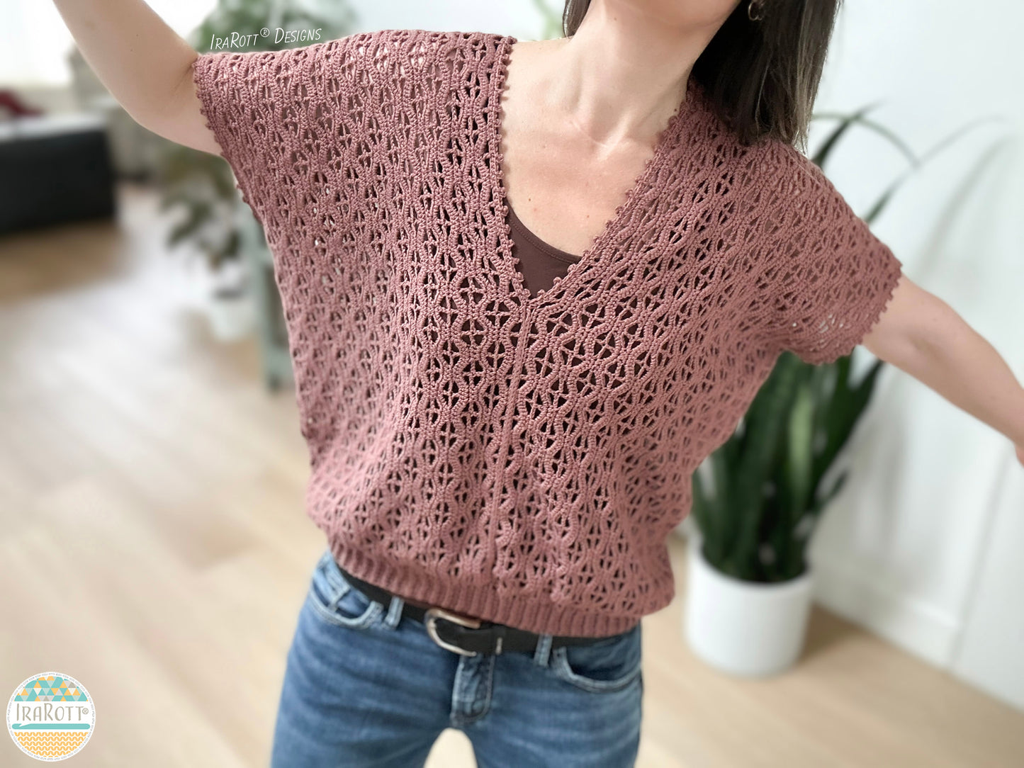 Rock Clematis Tee Crochet Pattern
