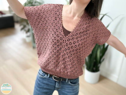 Rock Clematis Tee Crochet Pattern