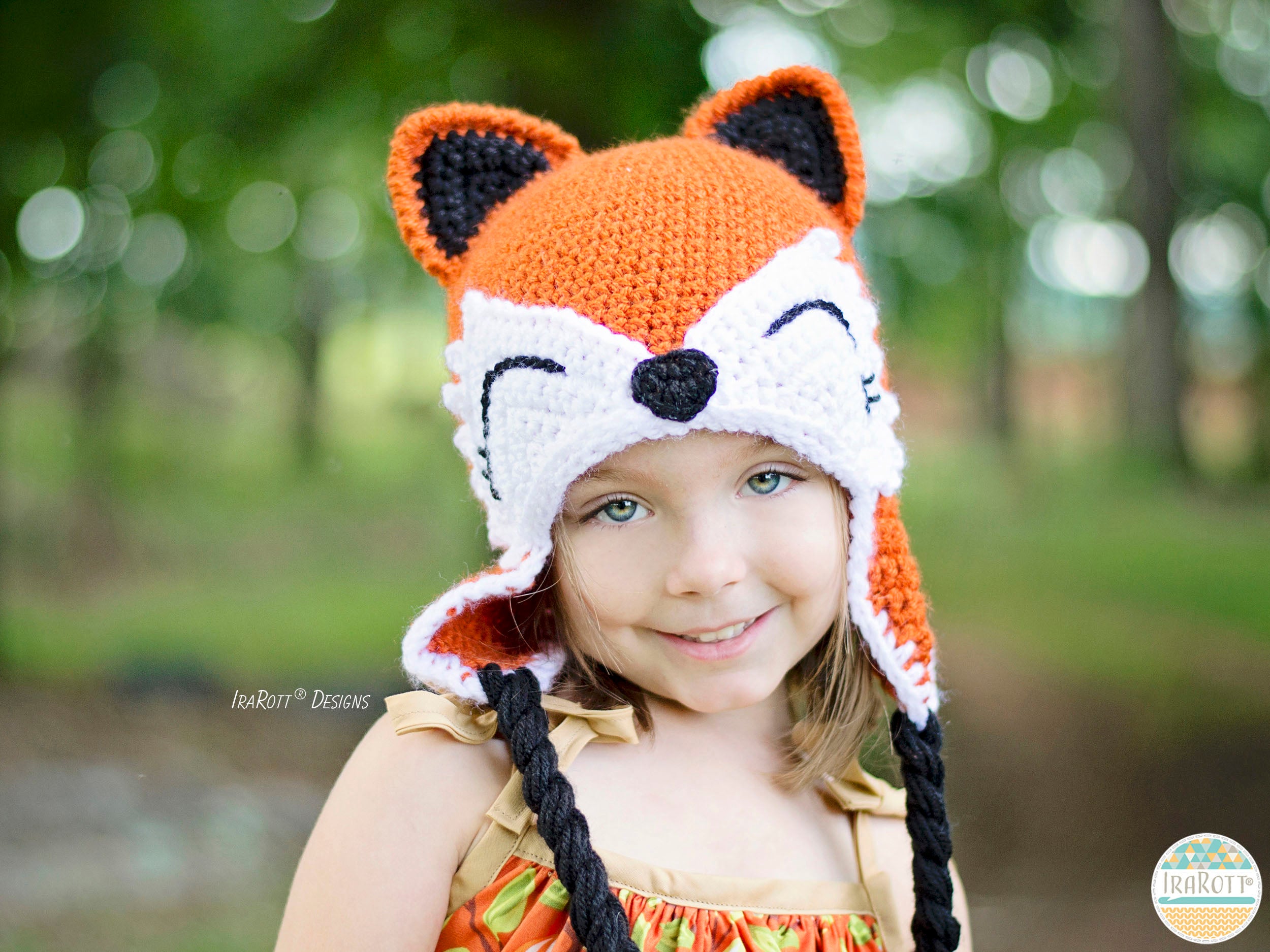 Crochet hot sale fox hat