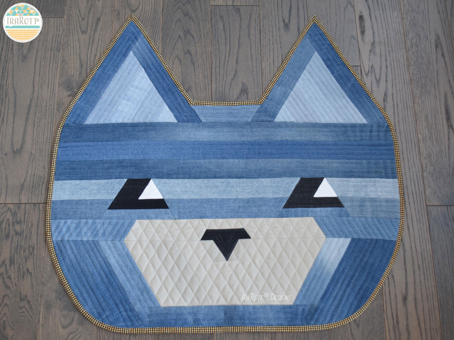 Sassy The Kitty Jelly Roll Rug Quilting Pattern