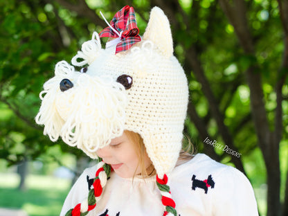 Scottish Terrier Puppy Dog Hat Crochet Pattern