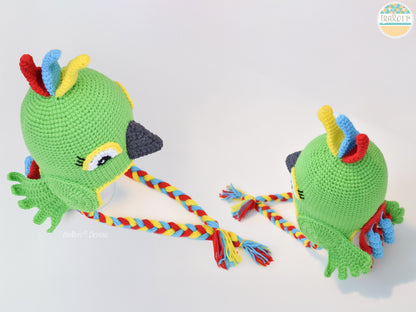 Skye the Parrot Hat Crochet Pattern