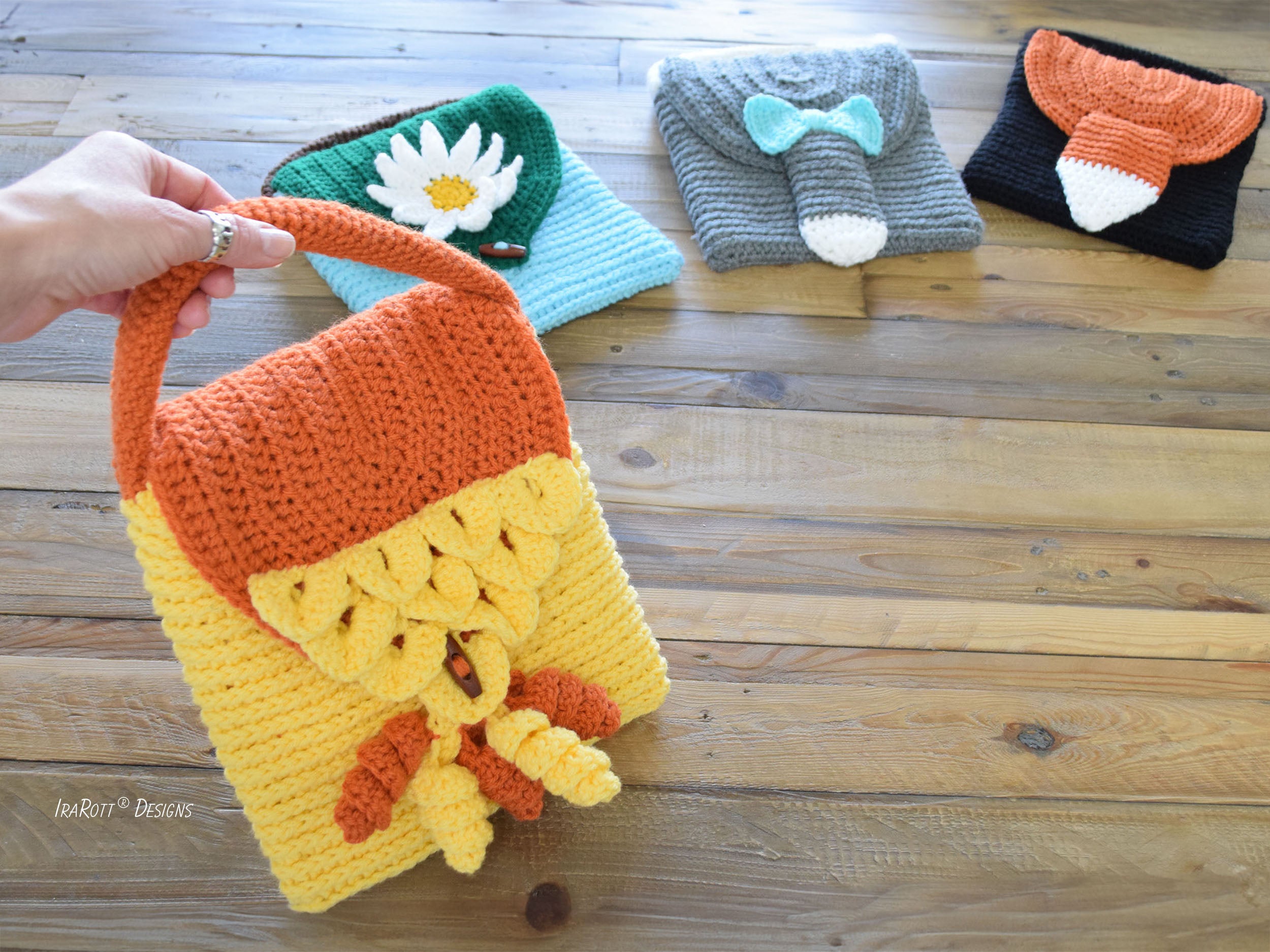 Slip and Flip Fun Handbags Crochet Pattern – IraRott Designs