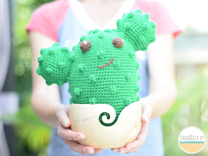 Snuggles The Cactus Big Amigurumi Crochet Pattern