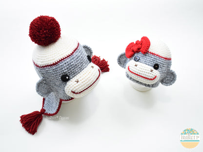 Spunky The Sock Monkey Hat Crochet Pattern