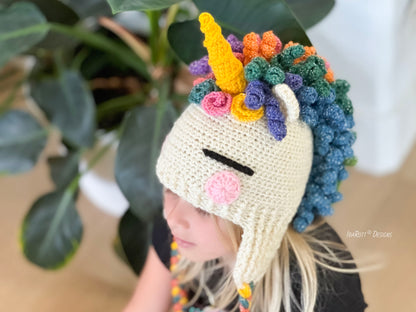 Sophia The Magical Unicorn Hat Crochet Pattern
