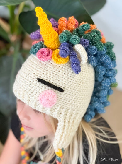 Sophia The Magical Unicorn Hat Crochet Pattern