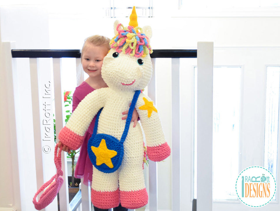 Sophia The Starry Unicorn Big Amigurumi Crochet Pattern