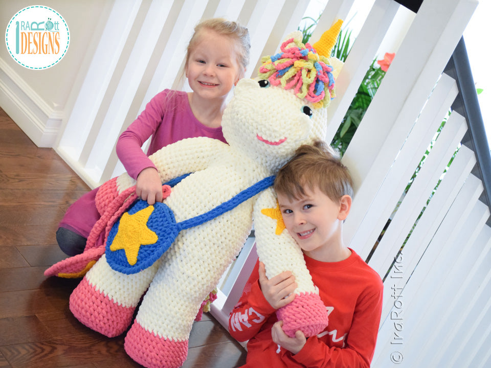 Sophia The Starry Unicorn Big Amigurumi Crochet Pattern