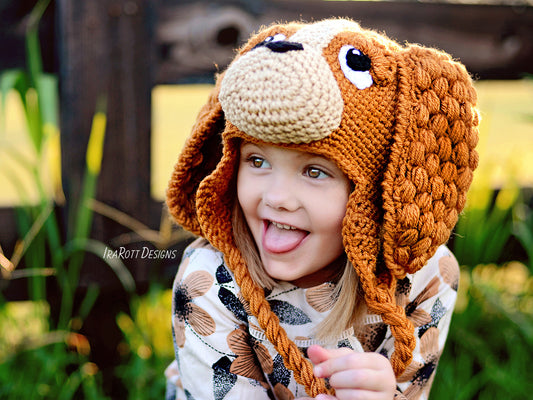 CoCo the Spaniel Puppy Dog Hat Crochet Pattern