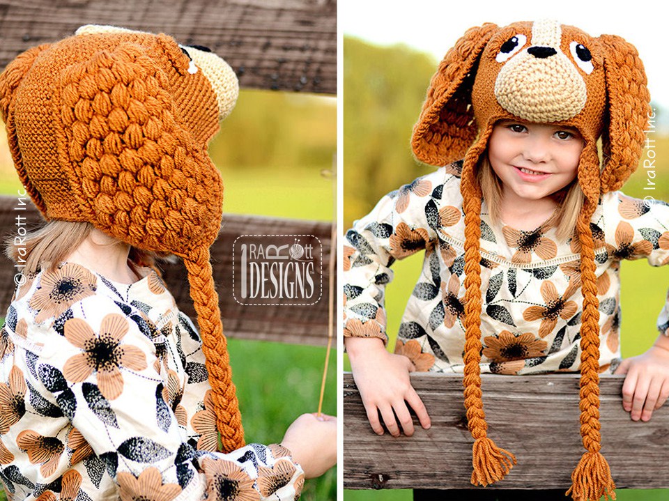 CoCo the Spaniel Puppy Dog Hat Crochet Pattern