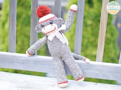 Crochet Pattern Sock Monkey Sweater Canada Sock Monkey Mittens