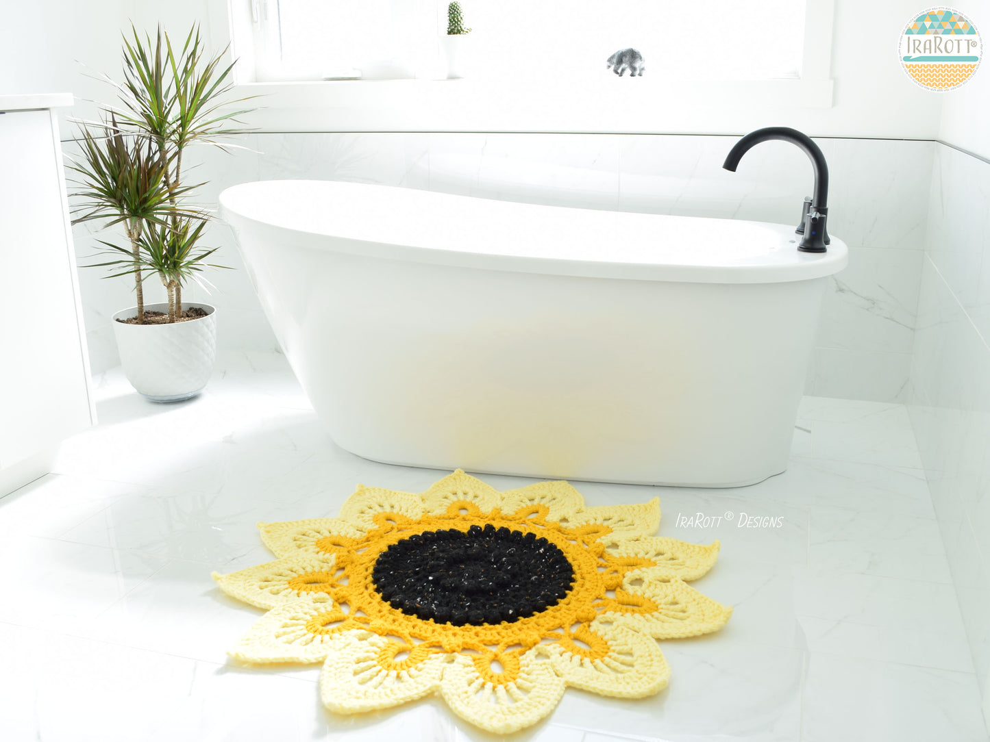 Sunflower Power Doily Rug Crochet Pattern