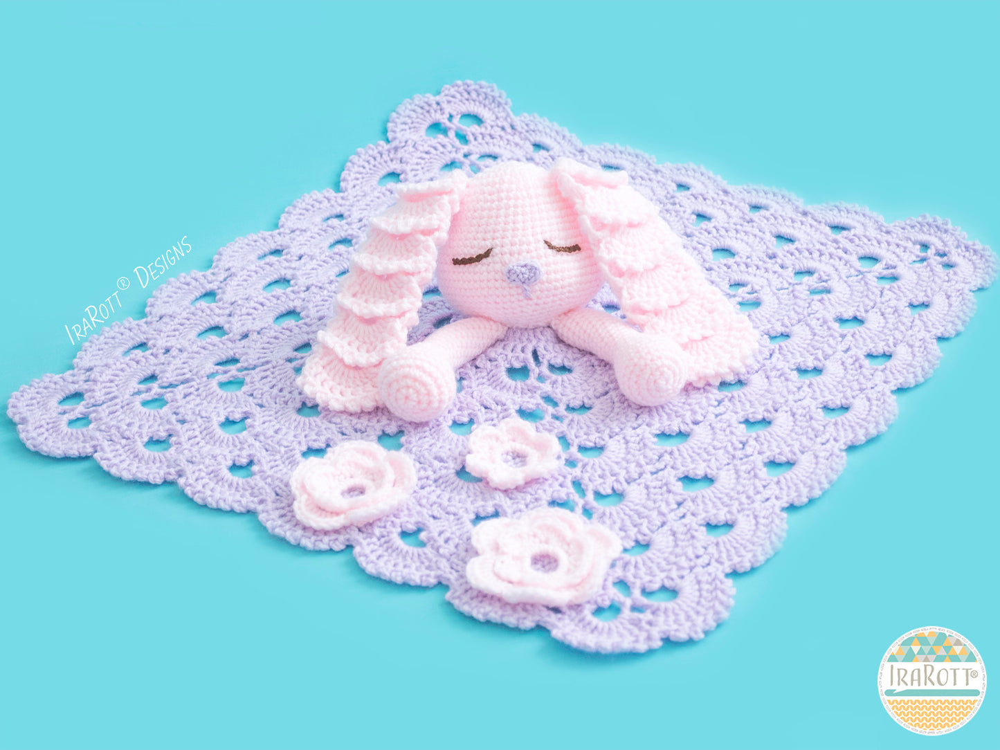 Sunny the Sleepy Bunny Lovey Crochet Pattern