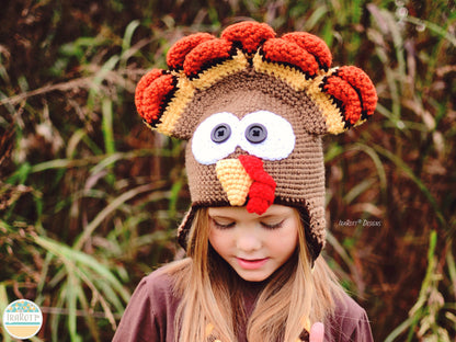 DinDon The Turkey Hat Crochet Pattern