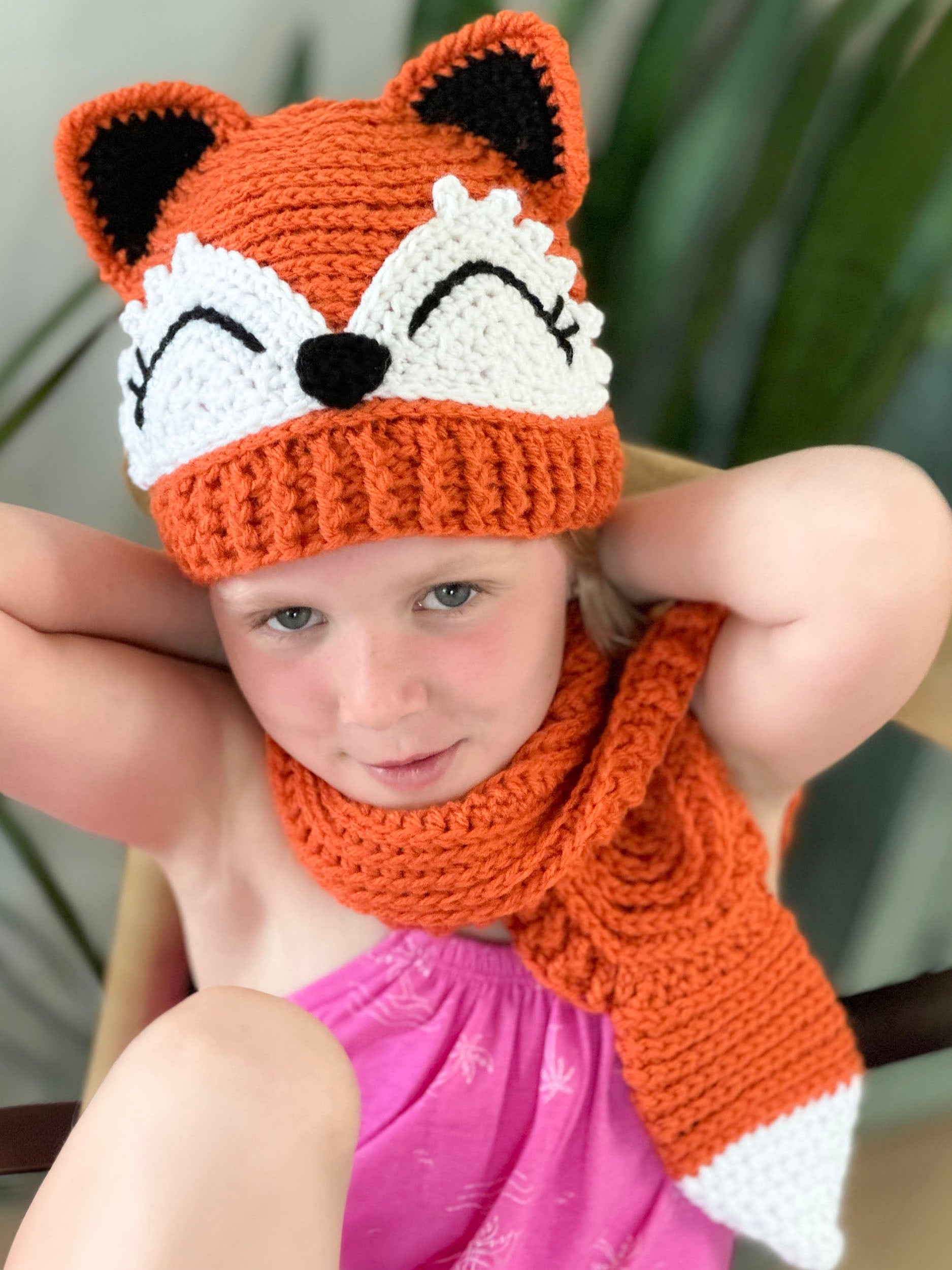 The Artful Fox Hat and Scarf Crochet Pattern – IraRott Designs