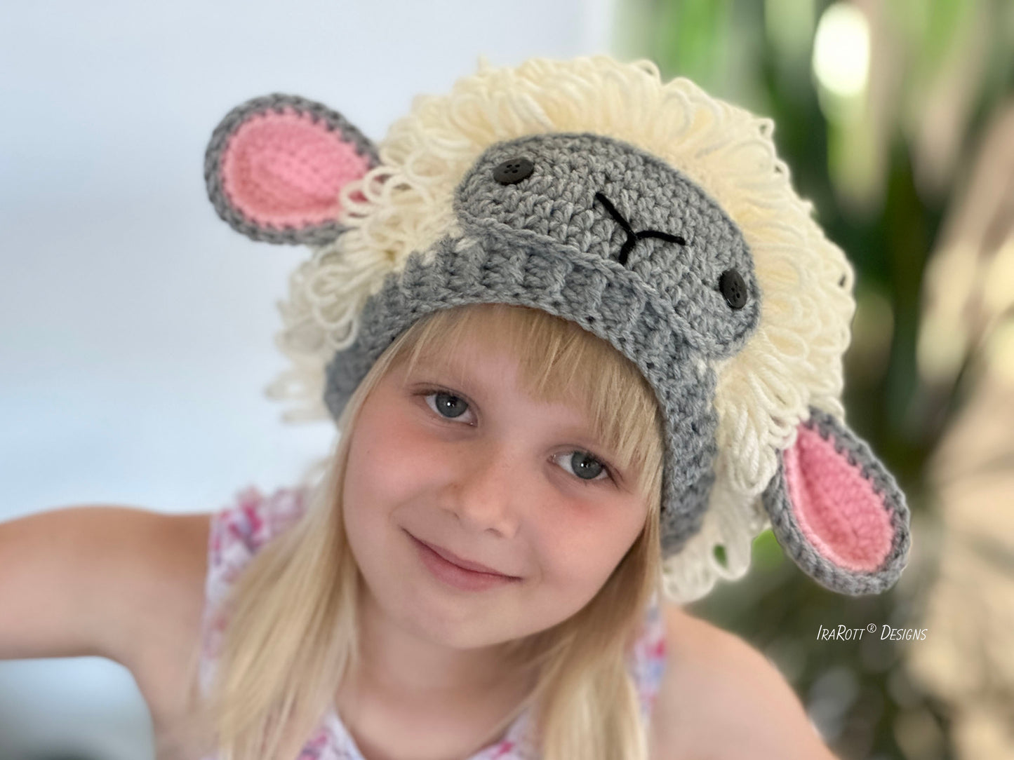 The Happy Woolly Sheep Hat Crochet Pattern