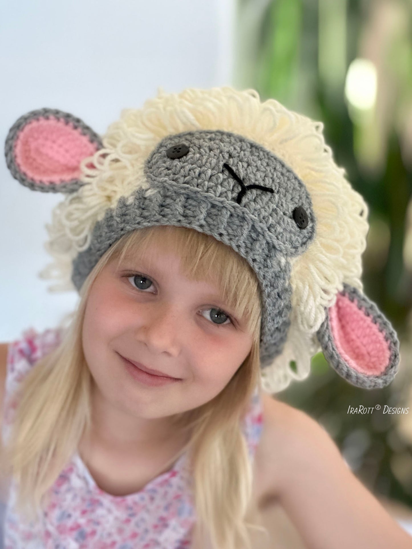 The Happy Woolly Sheep Hat Crochet Pattern