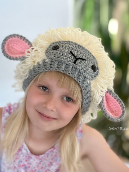 The Happy Woolly Sheep Hat Crochet Pattern