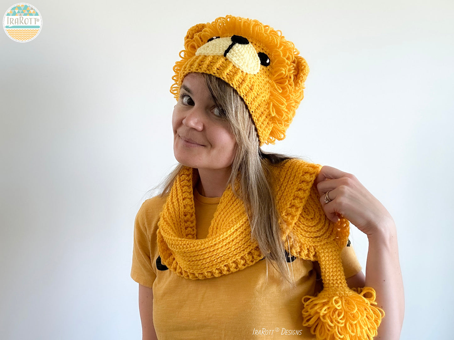 The Roaring Lion Hat and Scarf Crochet Pattern