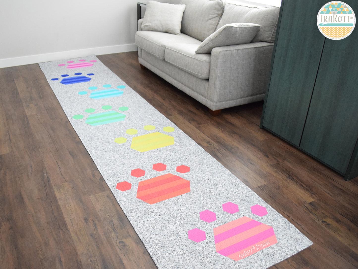 The Pawesome Floor Runner Jelly Roll Rug Quilting Pattern