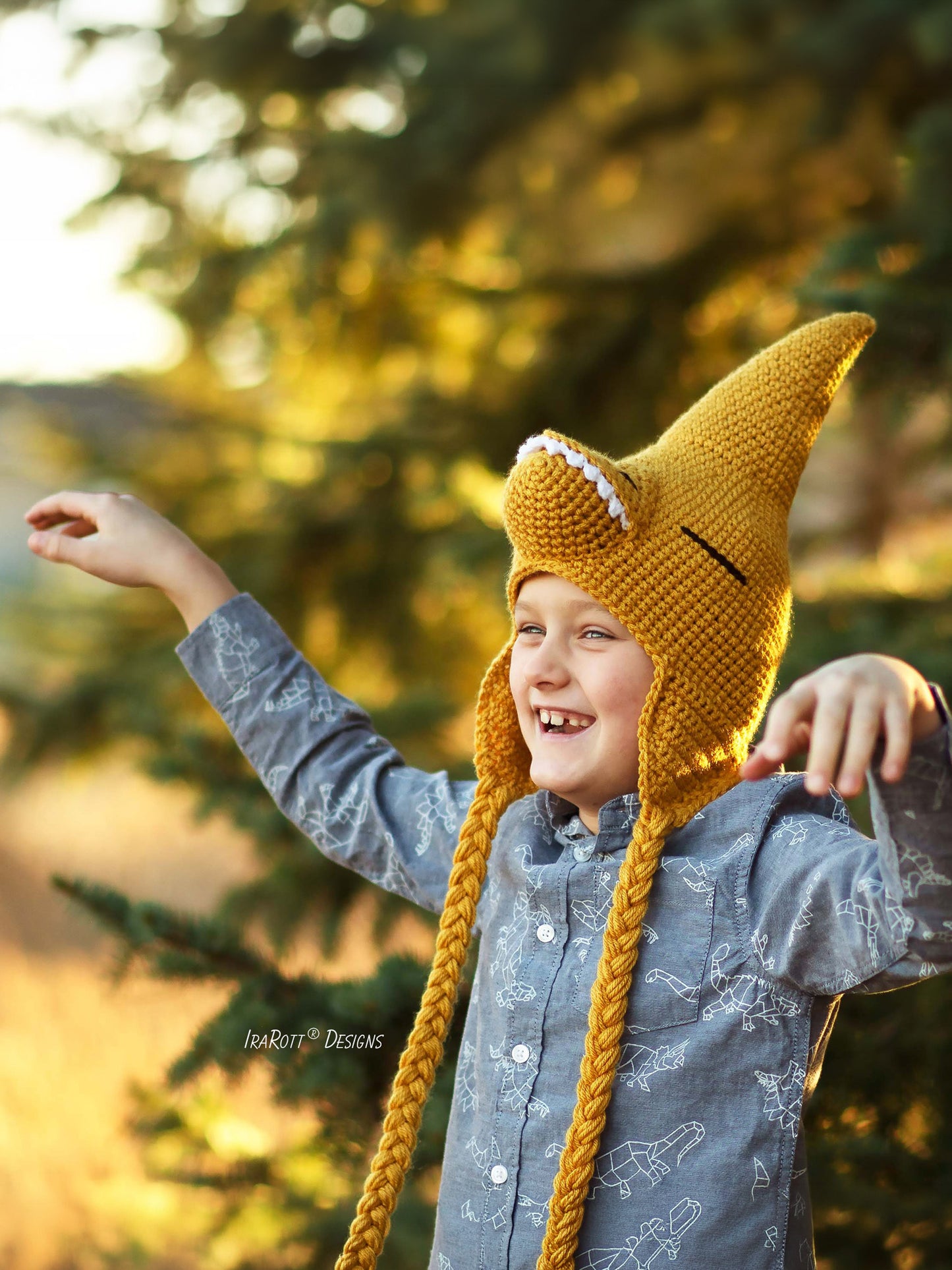 The Pterrific Pterodactyl Pterosaur Hat Crochet Pattern