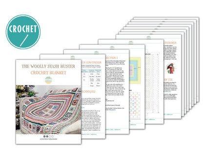 The Woolly Stash Buster Blanket Crochet Pattern