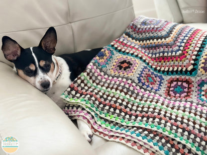 The Woolly Stash Buster Blanket Crochet Pattern