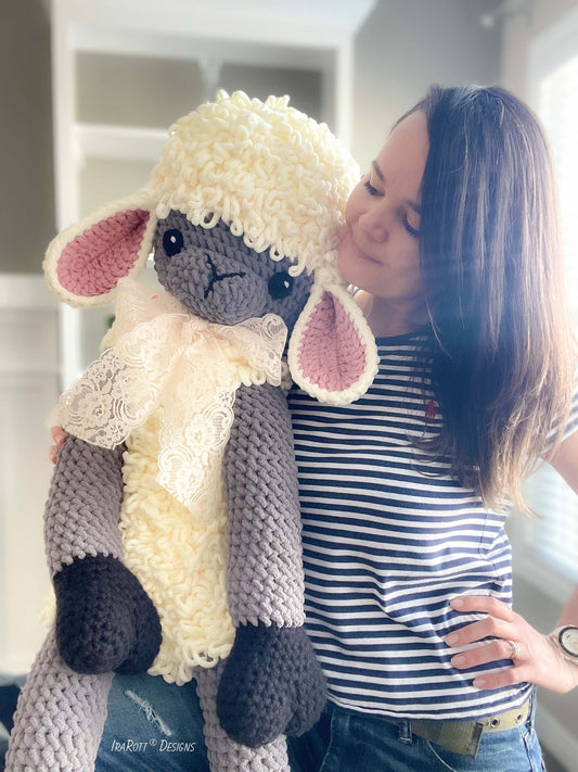 The Woolly Sheep Big Amigurumi Crochet Pattern