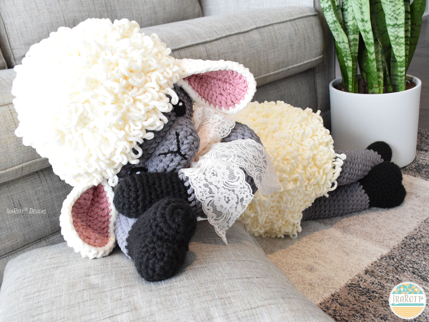 The Woolly Sheep Big Amigurumi Crochet Pattern