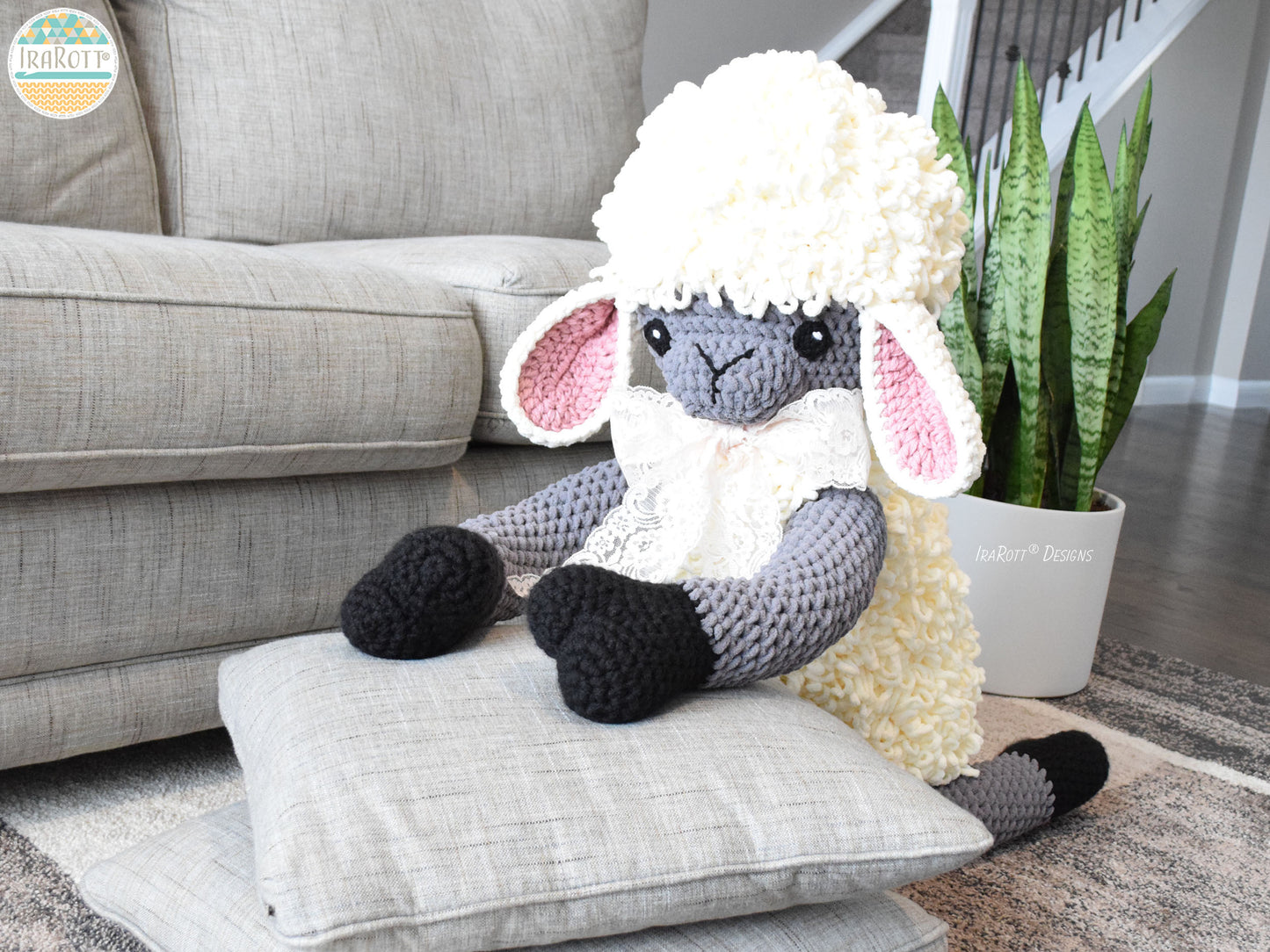 The Woolly Sheep Big Amigurumi Crochet Pattern
