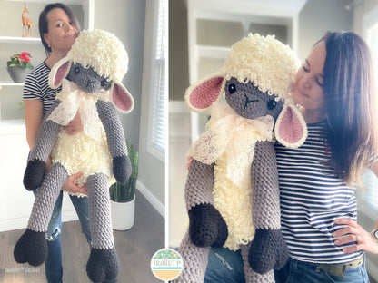 The Woolly Sheep Big Amigurumi Crochet Pattern