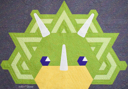 Tops The Triceratops Jelly Roll Rug Quilting Pattern