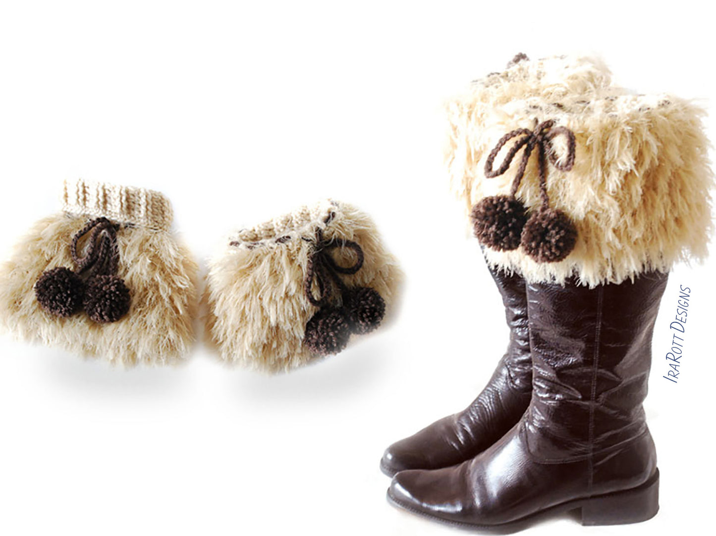 Furry Boot Cuffs Eh Crochet Pattern