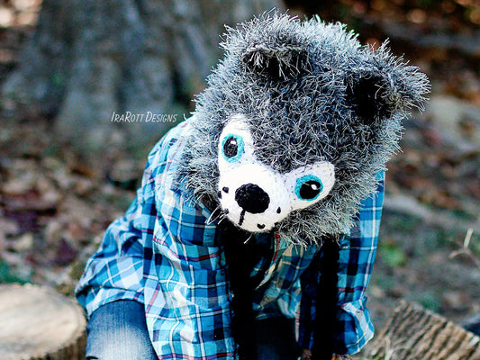 Raff The Furry Wolf Hat Crochet Pattern