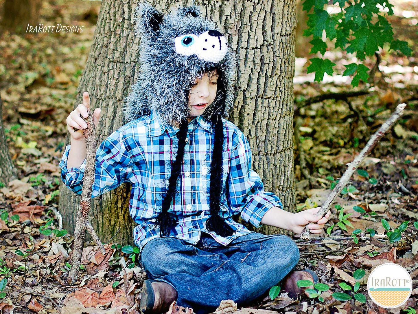 Raff The Furry Wolf Hat Crochet Pattern