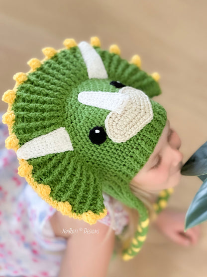 Zingy Dinosaur Hat Crochet Pattern